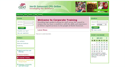 Desktop Screenshot of corporate-nsomersetcpd.webbased.co.uk