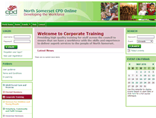 Tablet Screenshot of corporate-nsomersetcpd.webbased.co.uk